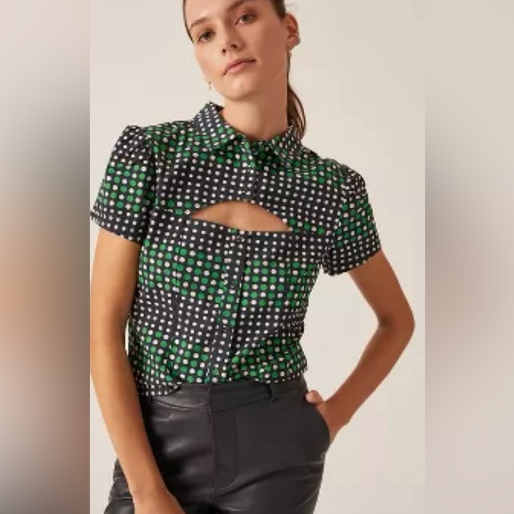 Walter Baker short sleeve blouse from Anthropologie